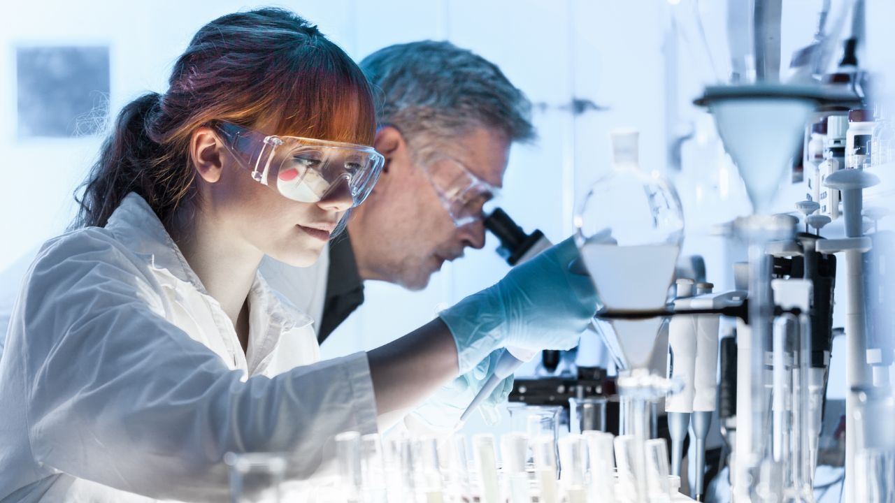 Health Care Researchers Working in Scientific Laboratory